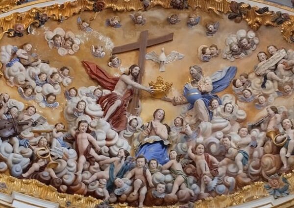 Sangue de Cristo na coroação de espinhos